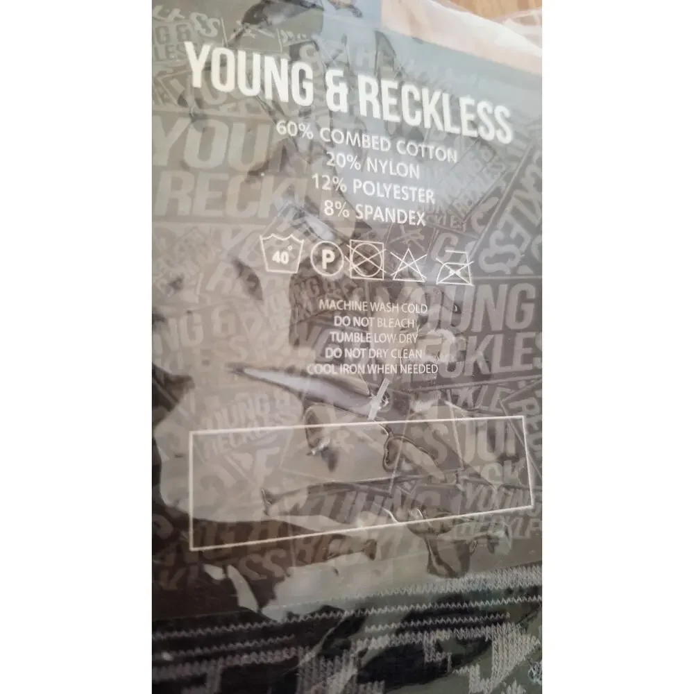 RARE VAULTED Young & Reckless Socks NIP Grey Geometric Archival YR Streetwear